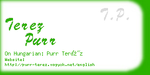 terez purr business card